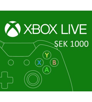 XBOX Live 1000 SEK Prepaid Card SE Xbox One Key EUROPE